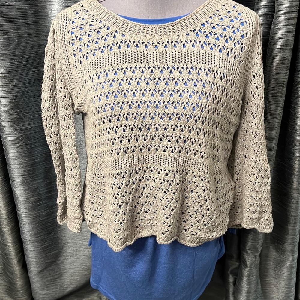 🆕️ See by Chloe Crewneck Knit Sweater (zipper shoulders) size 6